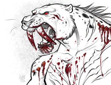 Bloody weresmilodon